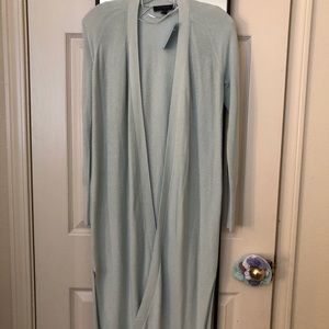 Ann Taylor Petite XXS long open cardigan/duster